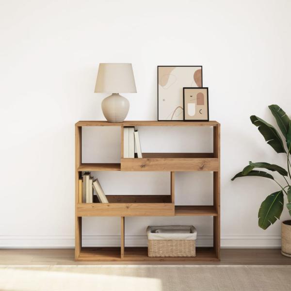 ARDEBO.de - Bücherregal/Raumteiler Artisan-Eiche 100x33x94,5 cm