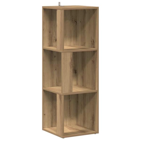 Eckregal Artisan-Eiche 33x33x100 cm Holzwerkstoff