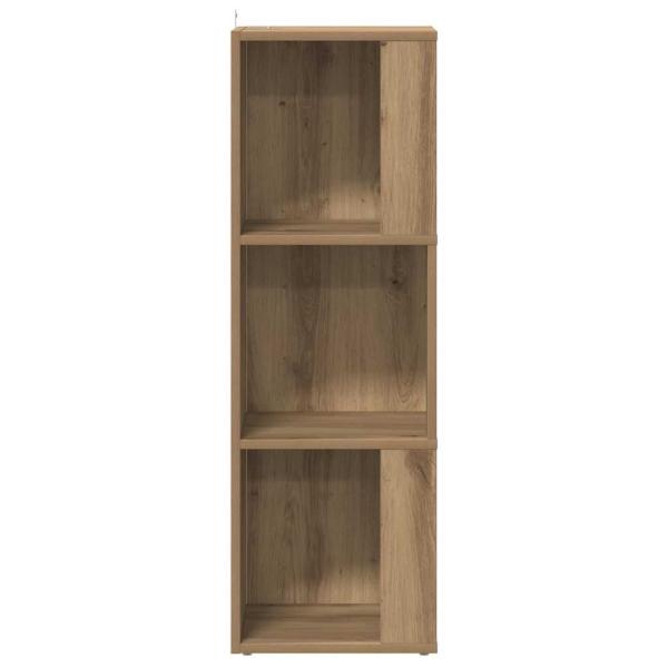 Eckregal Artisan-Eiche 33x33x100 cm Holzwerkstoff