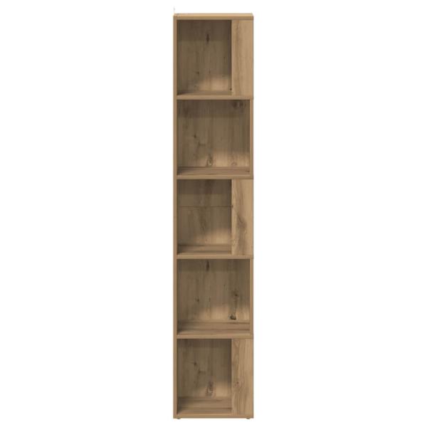 Eckregal Artisan-Eiche 33x33x165 cm Holzwerkstoff