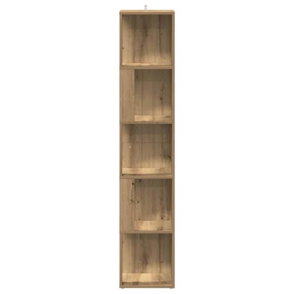 Eckregal Artisan-Eiche 33x33x165 cm Holzwerkstoff