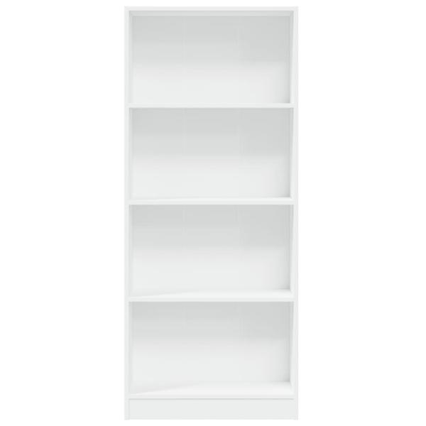 Bücherregal Weiß 60x24x143 cm Holzwerkstoff
