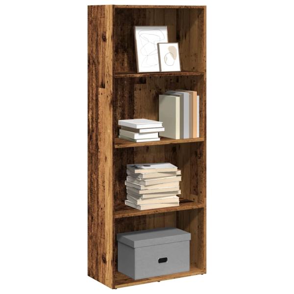 ARDEBO.de - B?cherregal Altholz-Optik 60x30x152 cm Holzwerkstoff