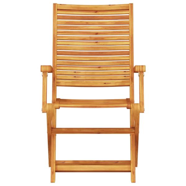 Garten Essgruppe 5 Stk. Braun Massivholz Akazie
