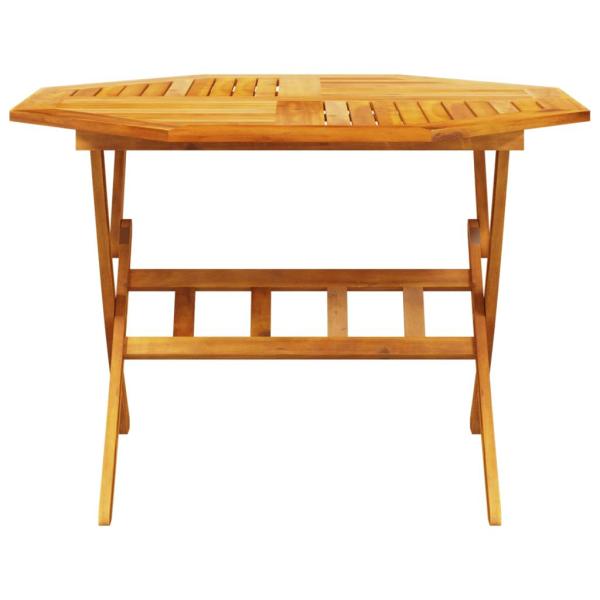 Garten Essgruppe 5 Stk. Braun Massivholz Akazie