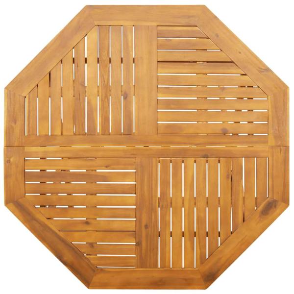 Garten Essgruppe 5 Stk. Braun Massivholz Akazie