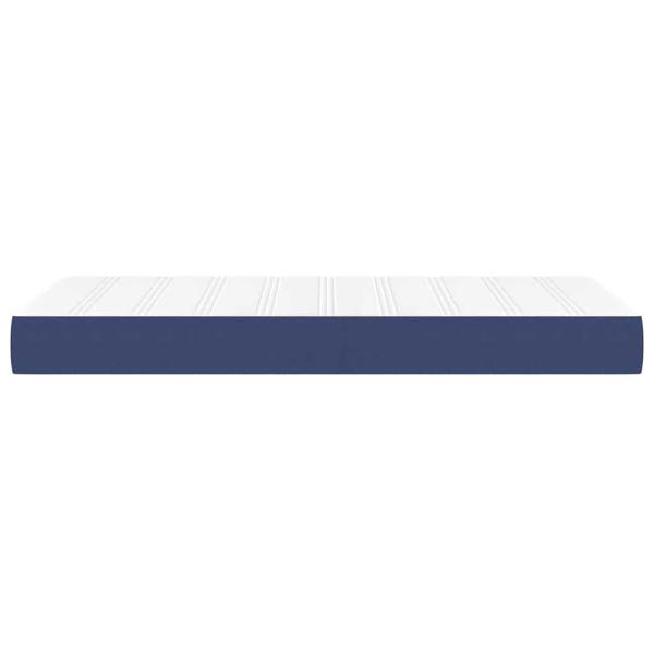 Taschenfederkernmatratze Mittel Blau 100x200x20 cm Stoff