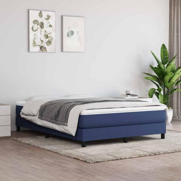 ARDEBO.de - Taschenfederkernmatratze Mittel Blau 140x190x20 cm Stoff