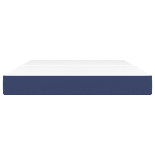 Taschenfederkernmatratze Mittel Blau 140x190x20 cm Stoff