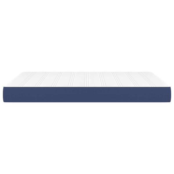 Taschenfederkernmatratze Mittel Blau 140x190x20 cm Stoff