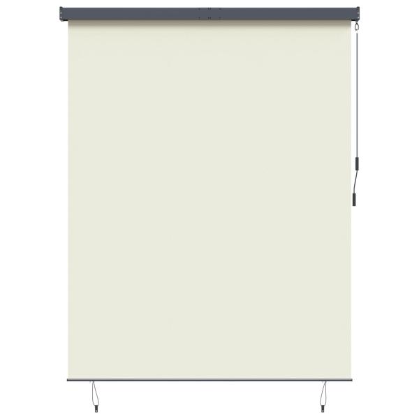 ARDEBO.de - Rollo Creme 220 x 250 cm Stoff und Aluminium