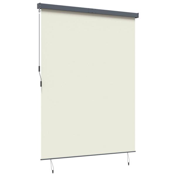 Rollo Creme 220 x 250 cm Stoff und Aluminium