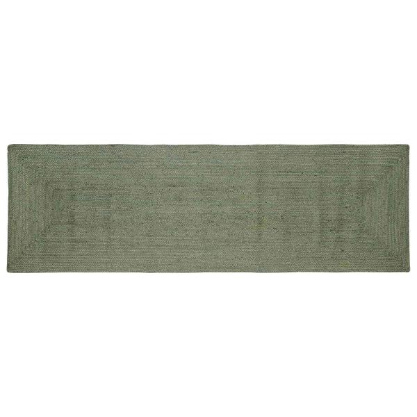 ARDEBO.de - Bereichsteppiche Rechtwinklig Olive Grün 80 x 200 cm Jute