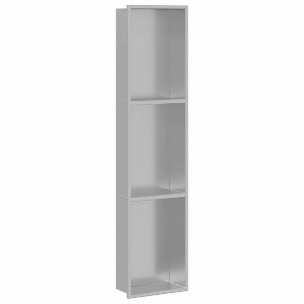 Duschnische Silber 90 x 20 x 9,5 cm Edelstahl