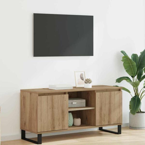 ARDEBO.de - TV-Schränk 104 x 35 x 50 cm Artisan-Eiche Holzwerkstoff