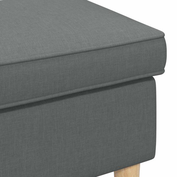 Hocker Dunkelgrau 55 x 35 x 41 cm
