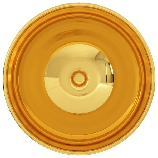 Waschbecken 32,5 x 14 cm Keramik Golden