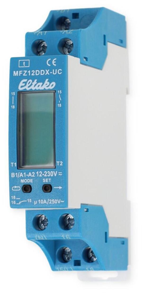 ARDEBO.de Eltako MFZ12DDX-UC, Multifunktionsrelais, 18 Funktionen, potenzialfrei, 10A