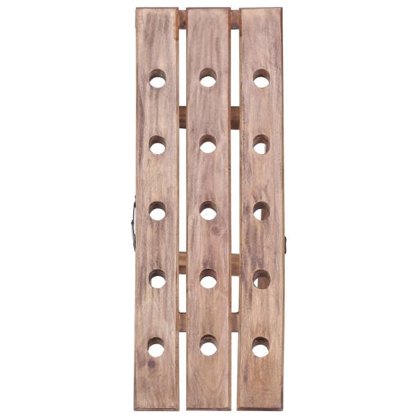 Weinregal für 15 Flaschen 26x50x70 cm Altholz Massiv