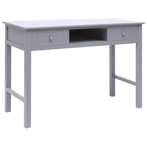 ARDEBO.de - Schreibtisch Grau 110×45×76 cm Holz