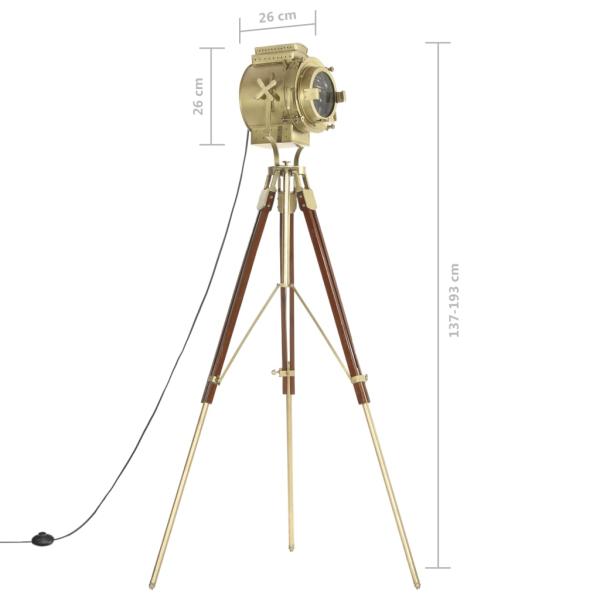Stehleuchte Dreibein Massivholz Mango 193 cm