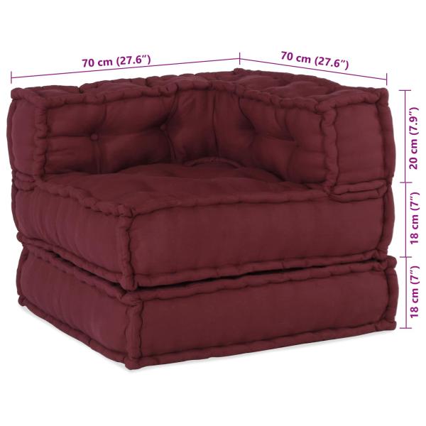 Modulare Sofagarnitur 2 pcs Kastanienbraun 140 x 70 x 56 cm