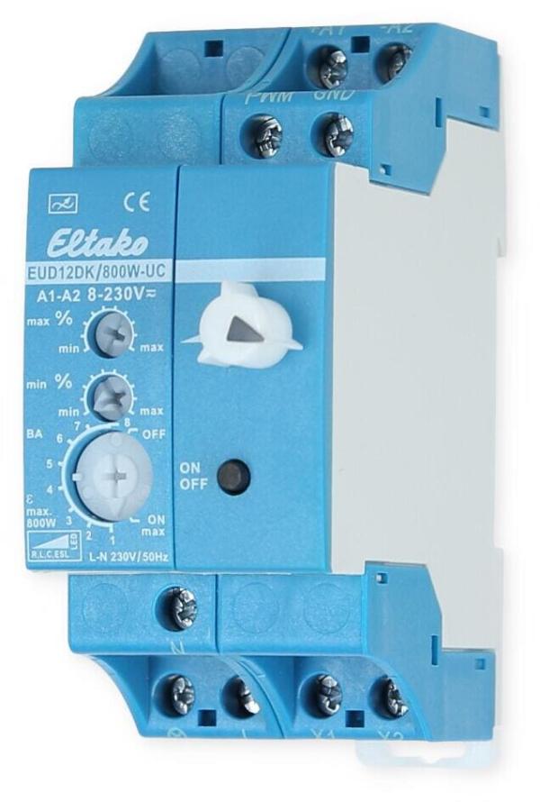 Eltako EUD12DK/800W-UC Universal Dimmschalter mit Drehknopf Power MOSFET bis 800W (21100810)