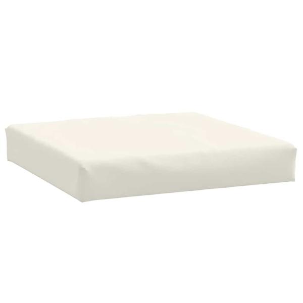 Palettenkissen 2-tlg. Melange Creme Stoff
