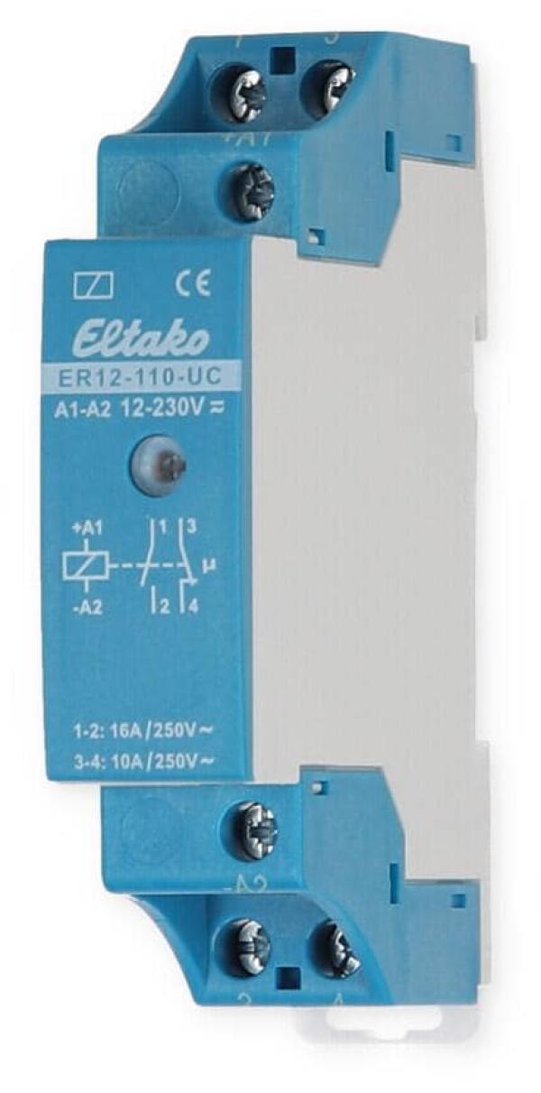 ARDEBO.de Eltako ER12-110-UC Schaltrelais elektronisch, 1 Schließer + 1 Öffner 16A (22110002)