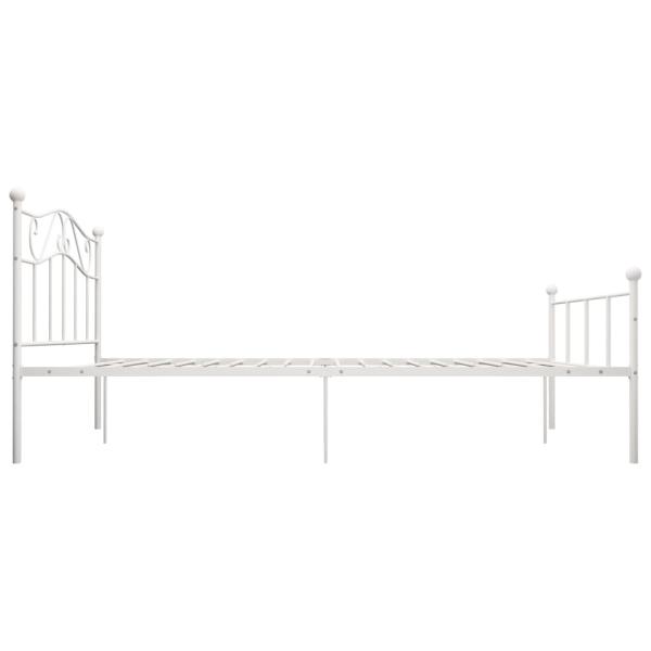 Bettgestell Weiß Metall 120x200 cm