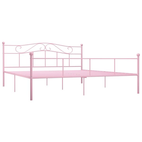 Bettgestell Rosa Metall 180x200 cm