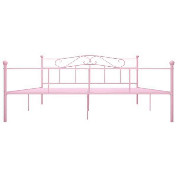 Bettgestell Rosa Metall 200×200 cm