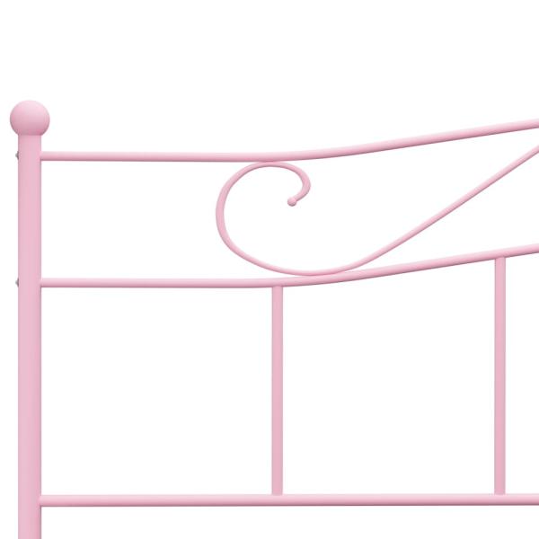 Bettgestell Rosa Metall 200×200 cm