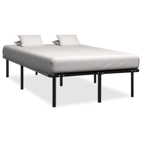 ARDEBO.de - Bettgestell Schwarz Metall 200×200 cm