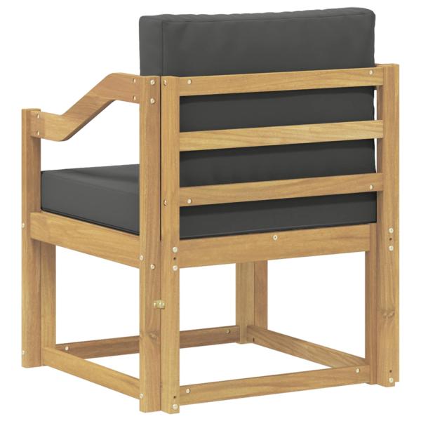 Outdoor-Sofa Polyester Weiß und Anthrazit