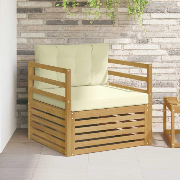 ARDEBO.de - Outdoor-Sofa Weiß und Creme