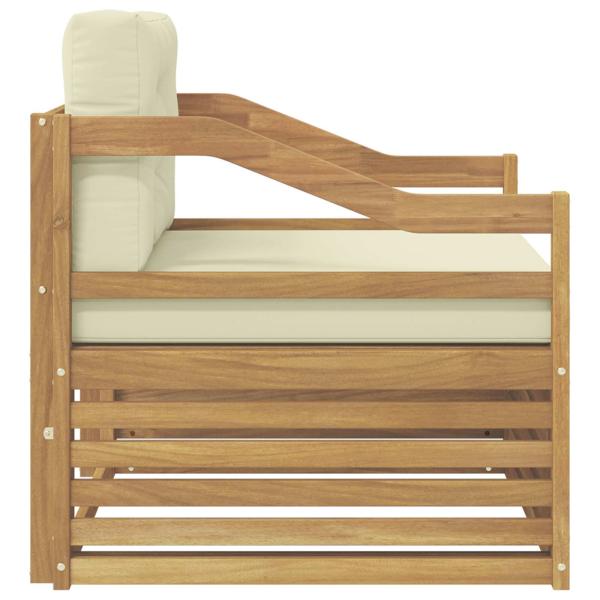 Outdoor-Sofa Weiß und Creme
