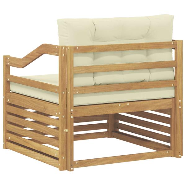 Outdoor-Sofa Weiß und Creme
