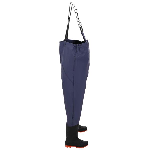 Wathose mit Stiefeln Größe 44 Blau