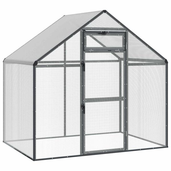 Vogelkäfig Anthrazit 181,5 x 112 x 173,5 cm
