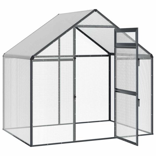 Vogelkäfig Anthrazit 181,5 x 112 x 173,5 cm