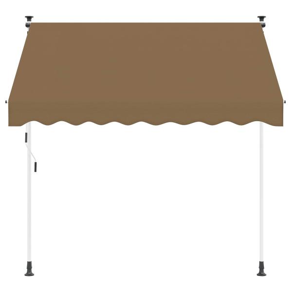 Manuell einziehbare Markise Beige 350 cm