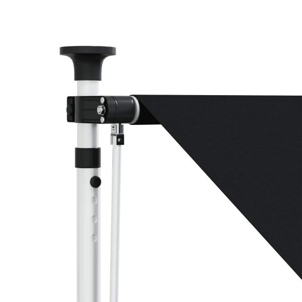 Manuell einziehbare Markise Schwarz 300 cm