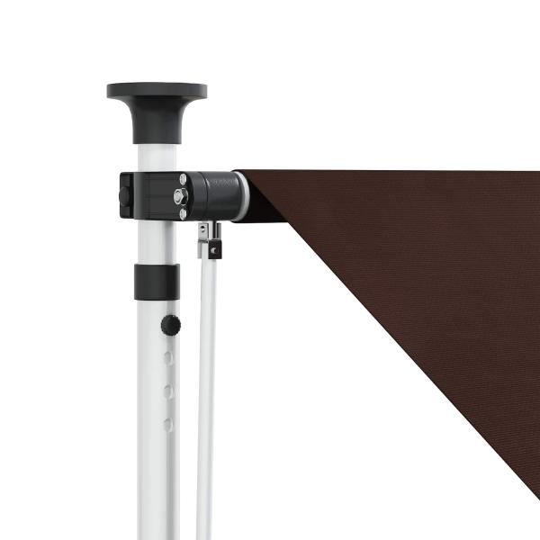 Manuell einziehbare Markise Braun 100 cm
