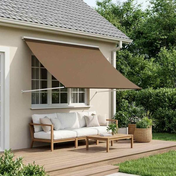ARDEBO.de - Markise Taupe 350 x 150 cm