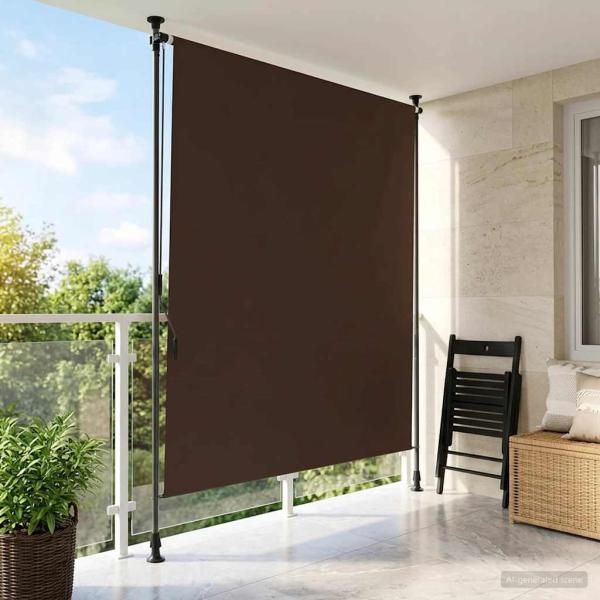 ARDEBO.de - Outdoor Rollo Braun 120 x 270 cm
