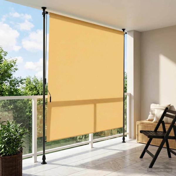 ARDEBO.de - Outdoor Rollo Sand 100 x 270 cm