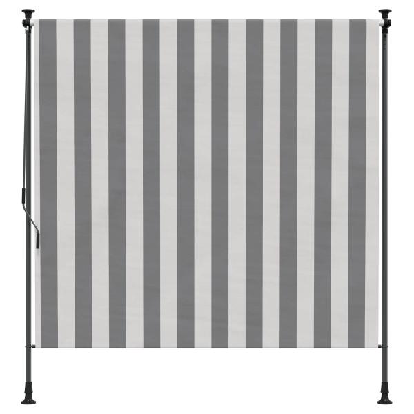 Outdoor Rollo Anthrazit und Weiß 100 x 270 cm