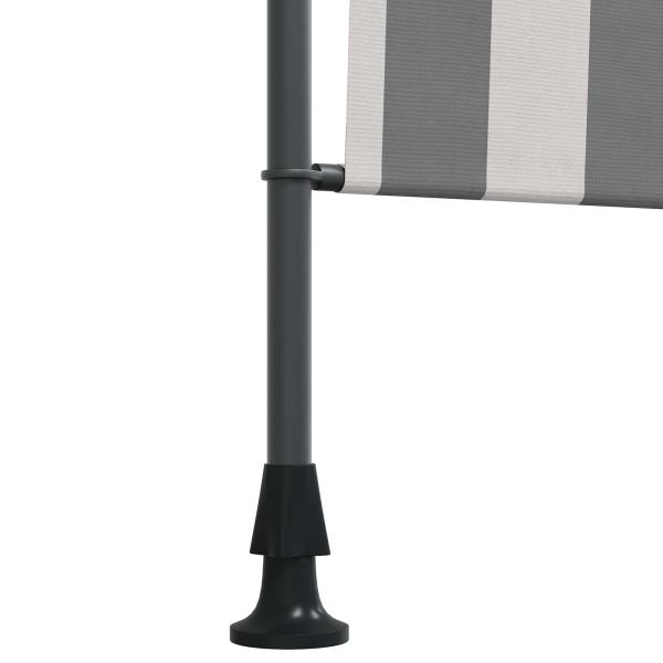 Outdoor Rollo Anthrazit und Weiß 100 x 270 cm