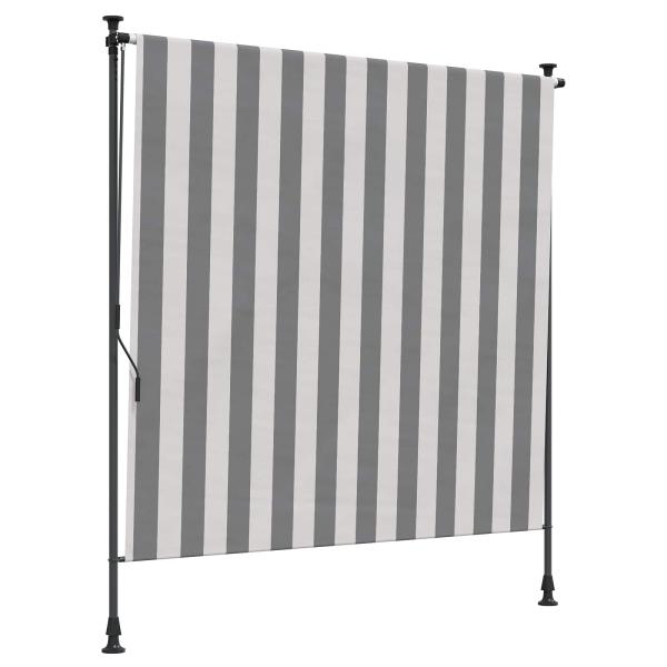 Outdoor Rollo Anthrazit und Weiß 120 x 270 cm